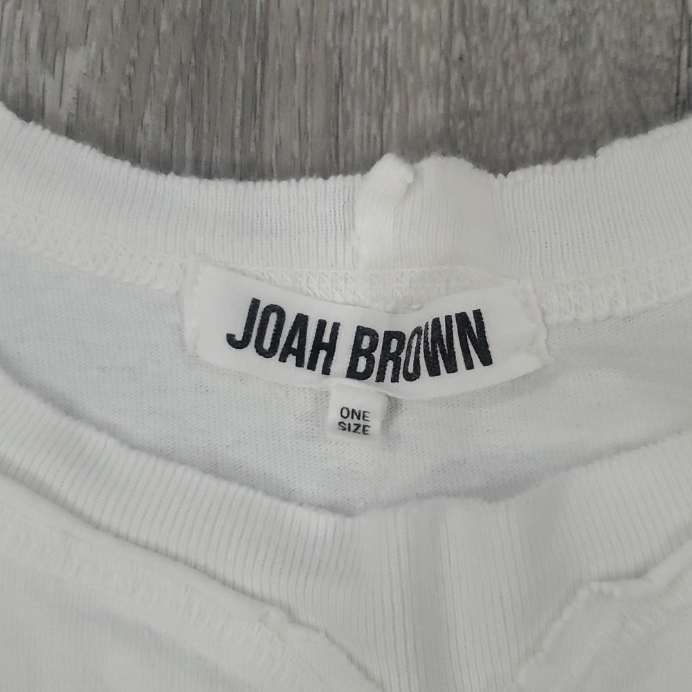 Joah Brown Cobain Cropped  Tee in White OS very Gently Used No Flaws - Picture 4 of 7